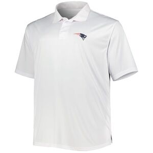 Men's Fanatics White New England Patriots Solid Polo